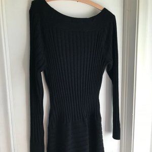ARDEN B Black Sweater Dress Sz Lg